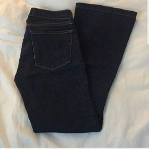Flare dark wash jeans